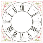 Winterthur 12 Inch Multilayer Cross Hall Clock Face Wall Stencil