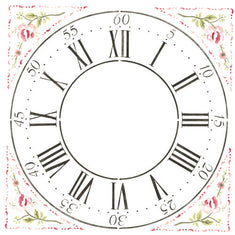 Winterthur 12 Inch Multilayer Cross Hall Clock Face Wall Stencil