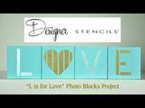 L is for Love Wall Stencil