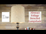 Abstract Foliage Accent Wall Stencil