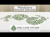 Rainforest Philodendron 1 Wall Stencil