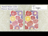 Abstract Floral Mini Craft Stencil
