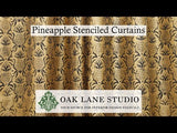 Antique Pineapple Wall Stencil