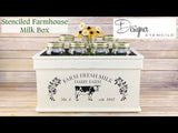 Farm Fresh Milk Craft Stencil