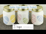 Easter Eggs Wall Stencil