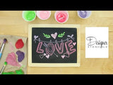 Chalkboard Art project video tutorial from Designer Stencils