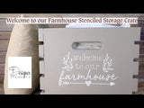 Welcome to Our Farmhouse Craft Stencil