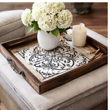 Scroll Tile Stencil