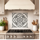 Scroll Tile Stencil