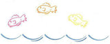Jumping Fish Wall Stencil