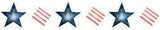 Stars and Stripes Border Wall Stencil