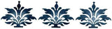 Finial Border Wall Stencil