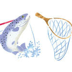 Fishing Wall Stencil
