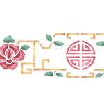Oriental Wall Stencil Border