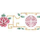 Oriental Wall Stencil Border