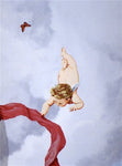 Bottoms Up! Small Cherub Wall Stencil by Jeff Raum