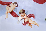 Small Coy Cherub Wall Stencil by Jeff Raum