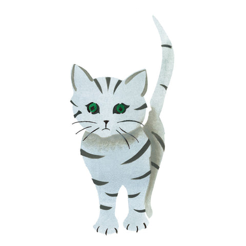 Tiger Kitten Wall Stencil
