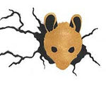 Mouse in Hole Wall Stencil
