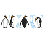 Penguin Wall Stencil Border