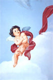 Tough Guy Cherub Wall Stencil by Jeff Raum