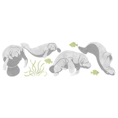 Manatee Wall Stencil Border