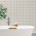 Leopard Skin Wall and Craft Stencil - Room Setting