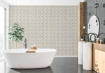 Leopard Skin Wall and Craft Stencil - Room Setting