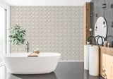Leopard Skin Wall and Craft Stencil - Room Setting