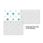 Multi-Sized Star Wallpaper Wall Stencil - Repeat
