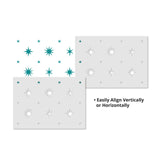 Multi-Sized Star Wallpaper Wall Stencil - Repeat