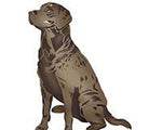 Labrador Retriever Dog Wall Stencil
