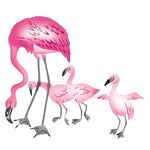Flamingo Family Wall Stencil