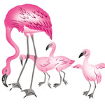 Flamingo Family Wall Stencil