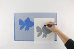 You can cut this stencil material very easily with a machine cutter, or a Gyro-Cut Tool!