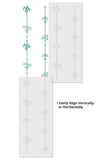 Floral Stripe Wall Stencil - Repeat