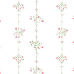 Floral Stripe Wall Stencil