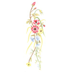 Poppy Flower Spray Wall Stencil