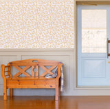 Scroll Wallpaper Wall Stencil - Room Setting
