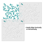 Scroll Wallpaper Wall Stencil - Repeat