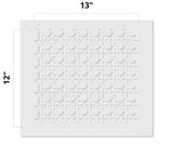 Caned Lattice Allover Wall Stencil - Dimensions
