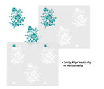 Floral Spray Wall Stencil - Repeat