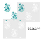 Floral Spray Wall Stencil - Repeat