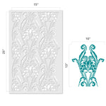 Nouveau Florentine Wall Stencil - Repeat