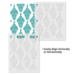 Paisley Damask Wallpaper Wall Stencil - Repeat