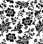 Chic Roses Wallpaper Wall Stencil