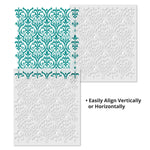 Fleur de Lis Scroll Wall Stencil - Repeat