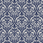 Fleur de Lis Scroll Wall Stencil