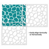 Giraffe Print Allover Wall Stencil - Repeat