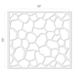 Giraffe Print Allover Wall Stencil - DImensions